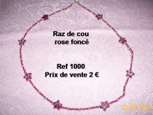 raz de cou étoile rose