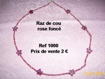 raz de cou étoile rose