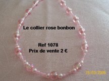 collier rose bonbon