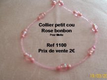 collier rose bonbon