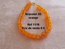bracelet 3D orange