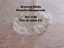 bracelet fillette transparent