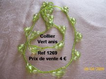 collier vert anis